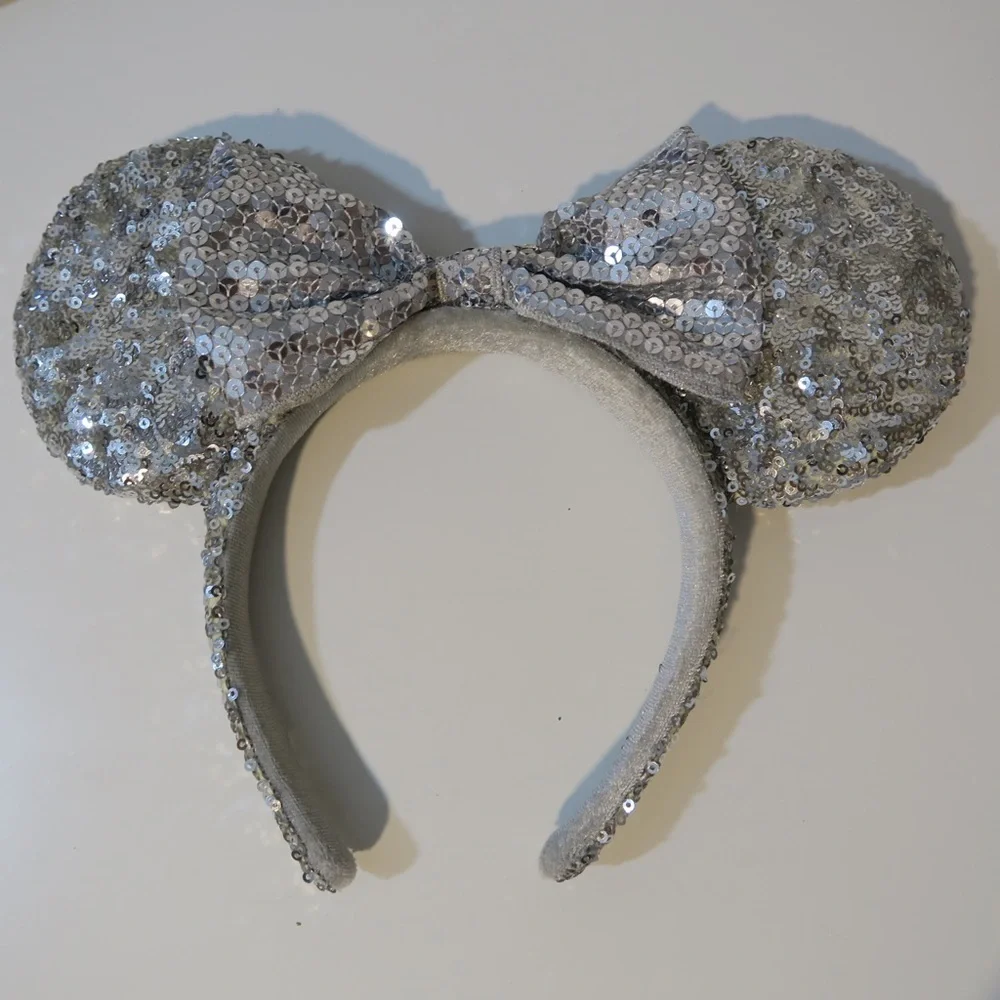 Sequin Minnie Mouse‎ Ears Headband Disneyland Mickey Mouse Disney Festive